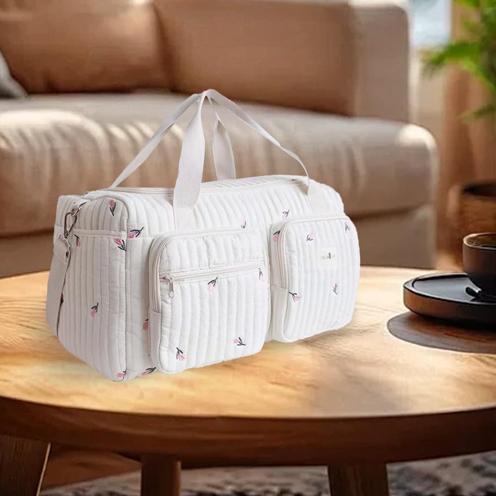 Bolso cambiador de viaje para mamá con estampado floral