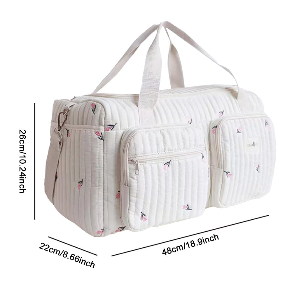 Bolso cambiador de viaje para mamá con estampado floral