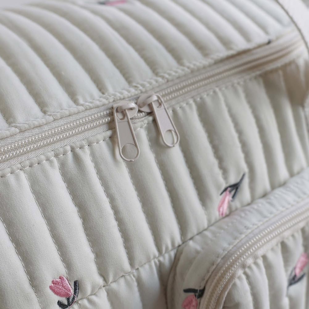 Bolso cambiador de viaje para mamá con estampado floral