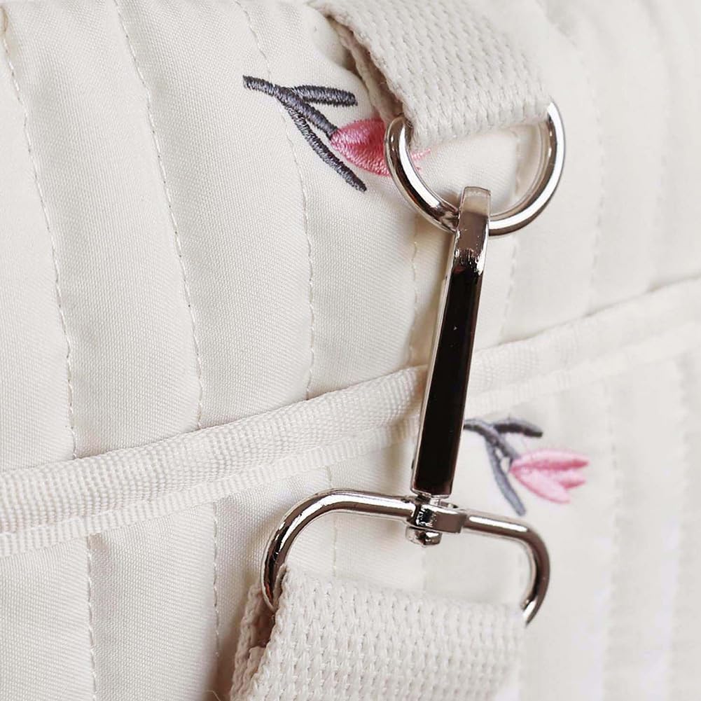 Bolso cambiador de viaje para mamá con estampado floral