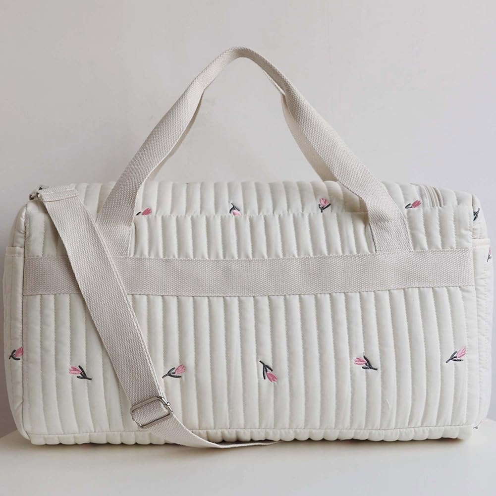 Bolso cambiador de viaje para mamá con estampado floral