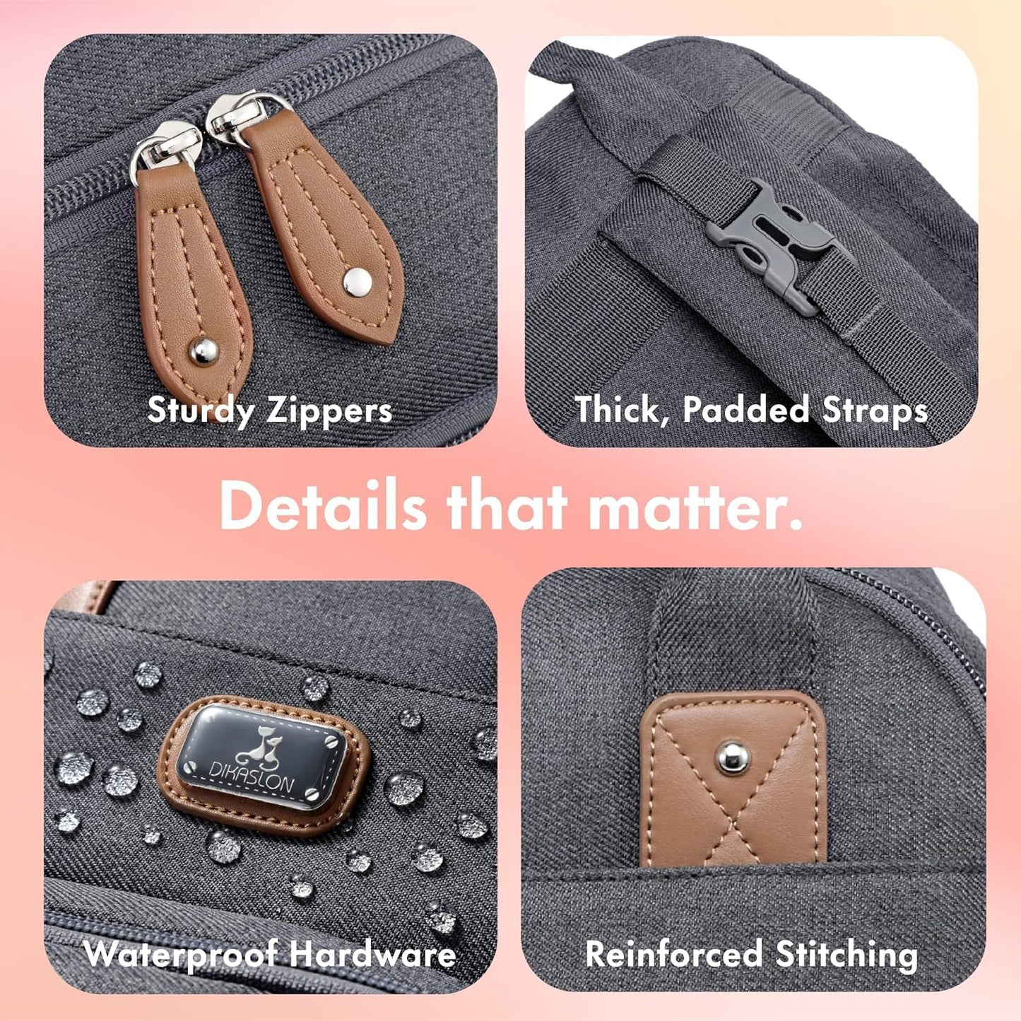 Mochila cambiador Dikaslon para bebé